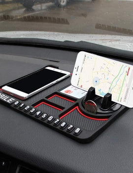 HSR Car Accessories Multifunction Phone GPS Holder Anti-Slip Silicone Pad and Car Mobile Holders for Car Dashboard