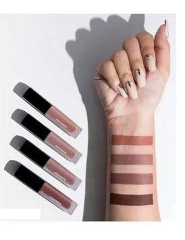 Nude Red Edition Different Shades Liquid Lipstick Set of 4 (16ml)