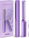 Meneflix Portable Mini Hair Straightener Cordless Rechargeable Mini Adjustable Hair Straightener Hot Comb