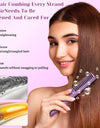 Meneflix Portable Mini Hair Straightener Cordless Rechargeable Mini Adjustable Hair Straightener Hot Comb