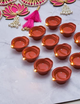 LED Light Water Sensor Diyas Plastic with, Ambient Lights, (Pack of 6/12/18/24)