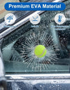 3D Broken Glass Football Car Sticker