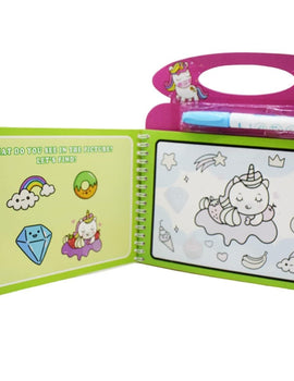 Cartoon Theme Reusable Magic Doodle Pen Water Painting Book