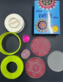 Rangoli Making Kit Includes Magic Tool (4 inch) Random Design
